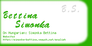 bettina simonka business card
